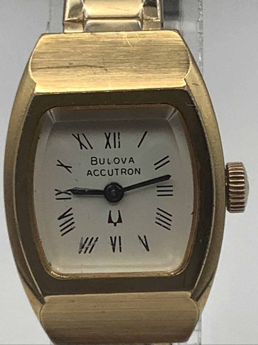 Vintage 1975 Bulova Accutron 218 Men's Gold Tone Watch